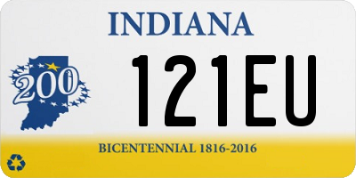 IN license plate 121EU