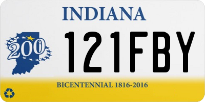 IN license plate 121FBY