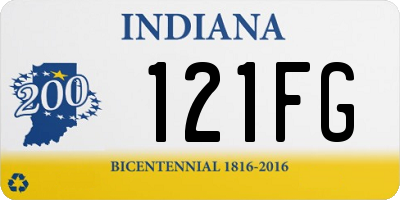 IN license plate 121FG