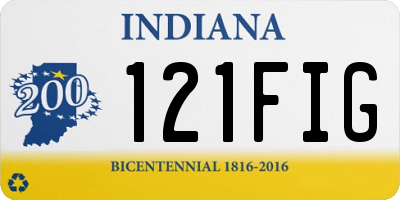IN license plate 121FIG