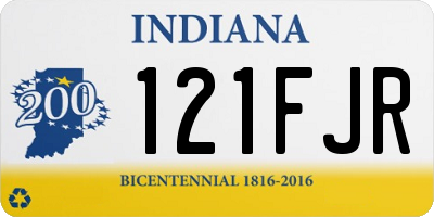IN license plate 121FJR