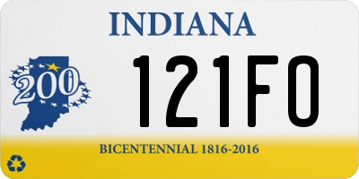 IN license plate 121FO