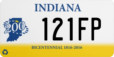IN license plate 121FP