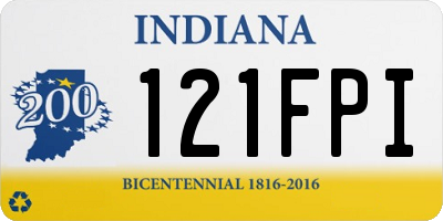 IN license plate 121FPI