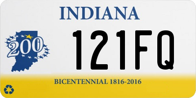 IN license plate 121FQ