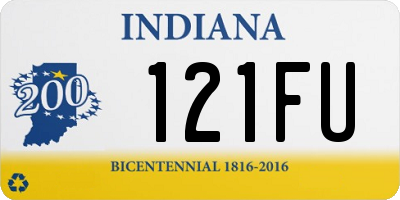 IN license plate 121FU