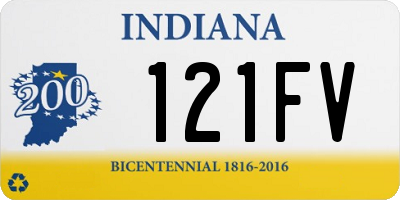 IN license plate 121FV