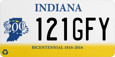 IN license plate 121GFY