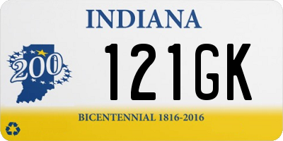 IN license plate 121GK