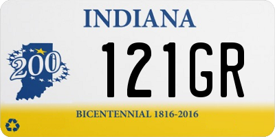 IN license plate 121GR