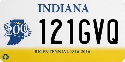IN license plate 121GVQ
