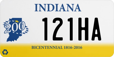 IN license plate 121HA