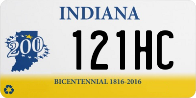 IN license plate 121HC