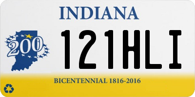 IN license plate 121HLI