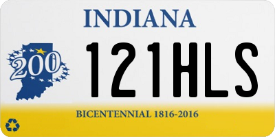 IN license plate 121HLS