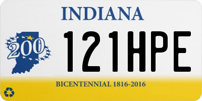 IN license plate 121HPE