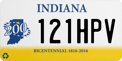 IN license plate 121HPV