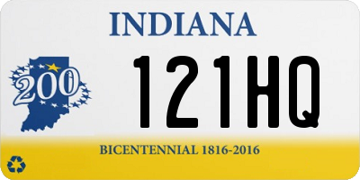 IN license plate 121HQ