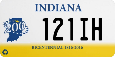 IN license plate 121IH
