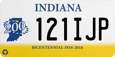 IN license plate 121IJP