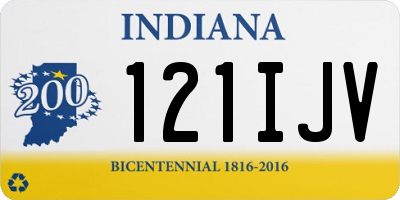IN license plate 121IJV