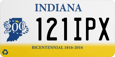 IN license plate 121IPX