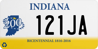 IN license plate 121JA