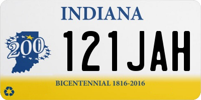 IN license plate 121JAH