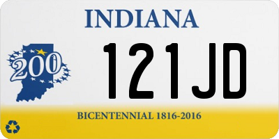 IN license plate 121JD