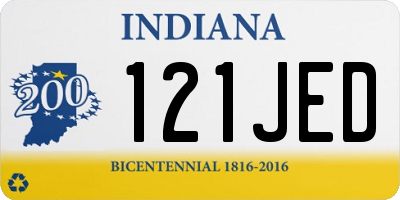 IN license plate 121JED