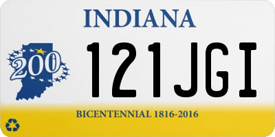 IN license plate 121JGI