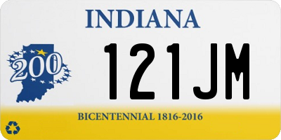 IN license plate 121JM