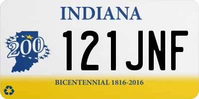 IN license plate 121JNF