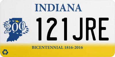 IN license plate 121JRE