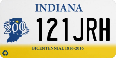 IN license plate 121JRH