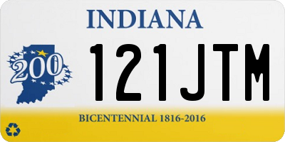 IN license plate 121JTM