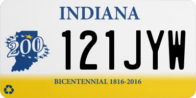 IN license plate 121JYW