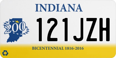 IN license plate 121JZH