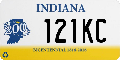 IN license plate 121KC