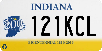 IN license plate 121KCL