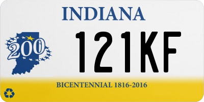 IN license plate 121KF