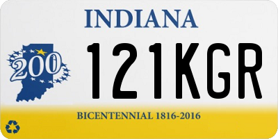 IN license plate 121KGR