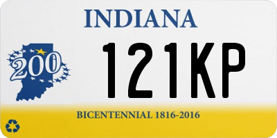 IN license plate 121KP