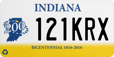 IN license plate 121KRX