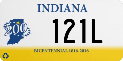 IN license plate 121L