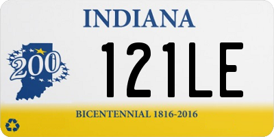 IN license plate 121LE