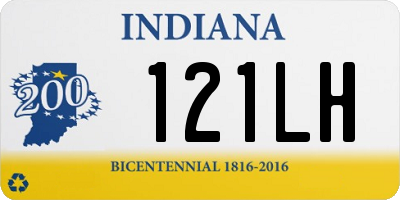 IN license plate 121LH