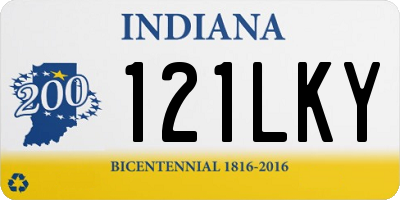 IN license plate 121LKY