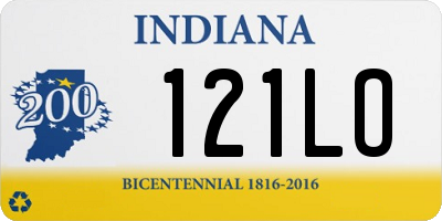 IN license plate 121LO