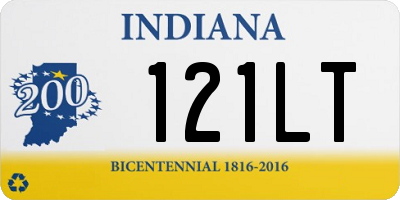 IN license plate 121LT